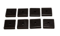 Picture of Energy Suspension Square Pad Set 2-1/16in Length x 2-1/16in Width x 3/8in Hole ID x 3/8in H-Black