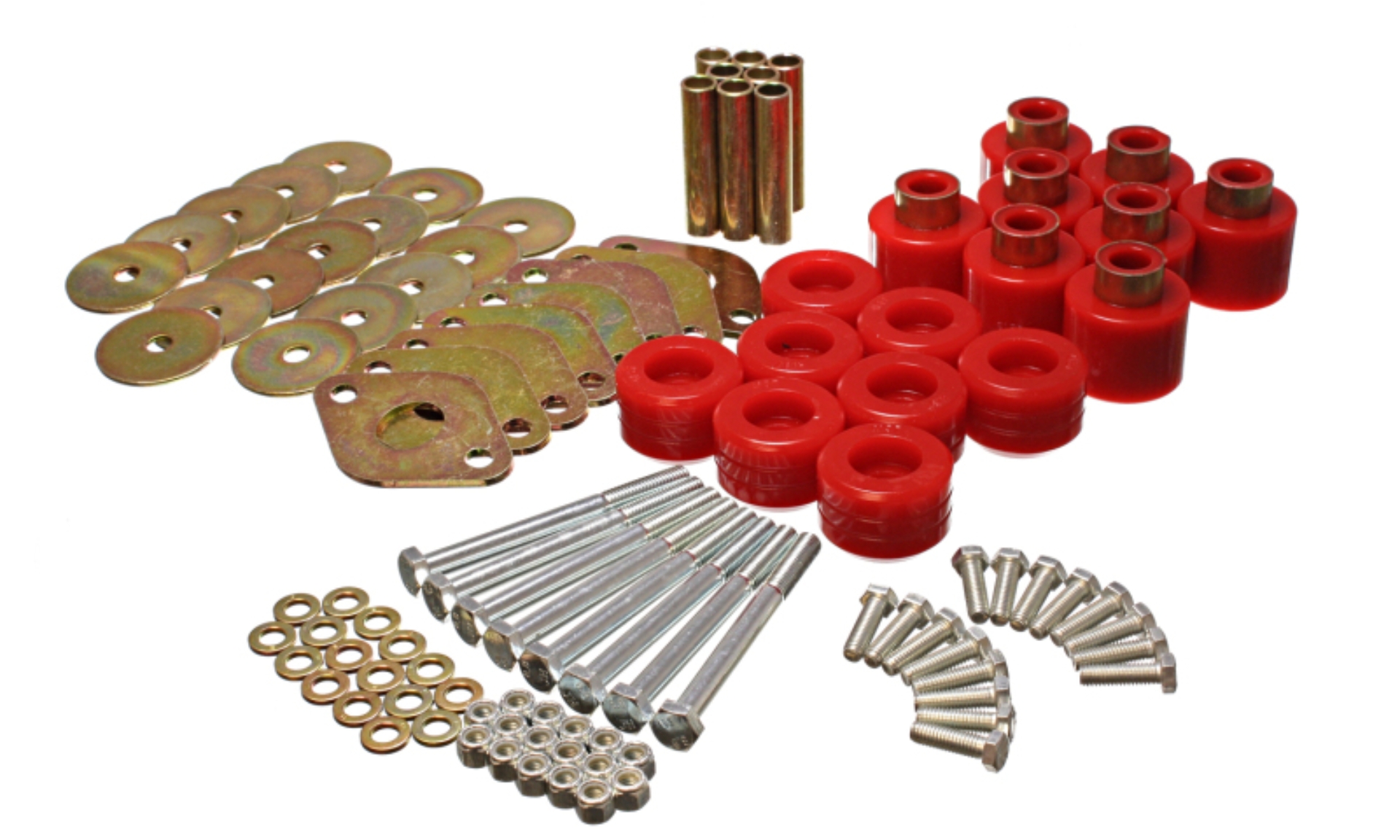 Picture of Energy Suspension Body Mount Set 1in Lift W/Hardware - Red
