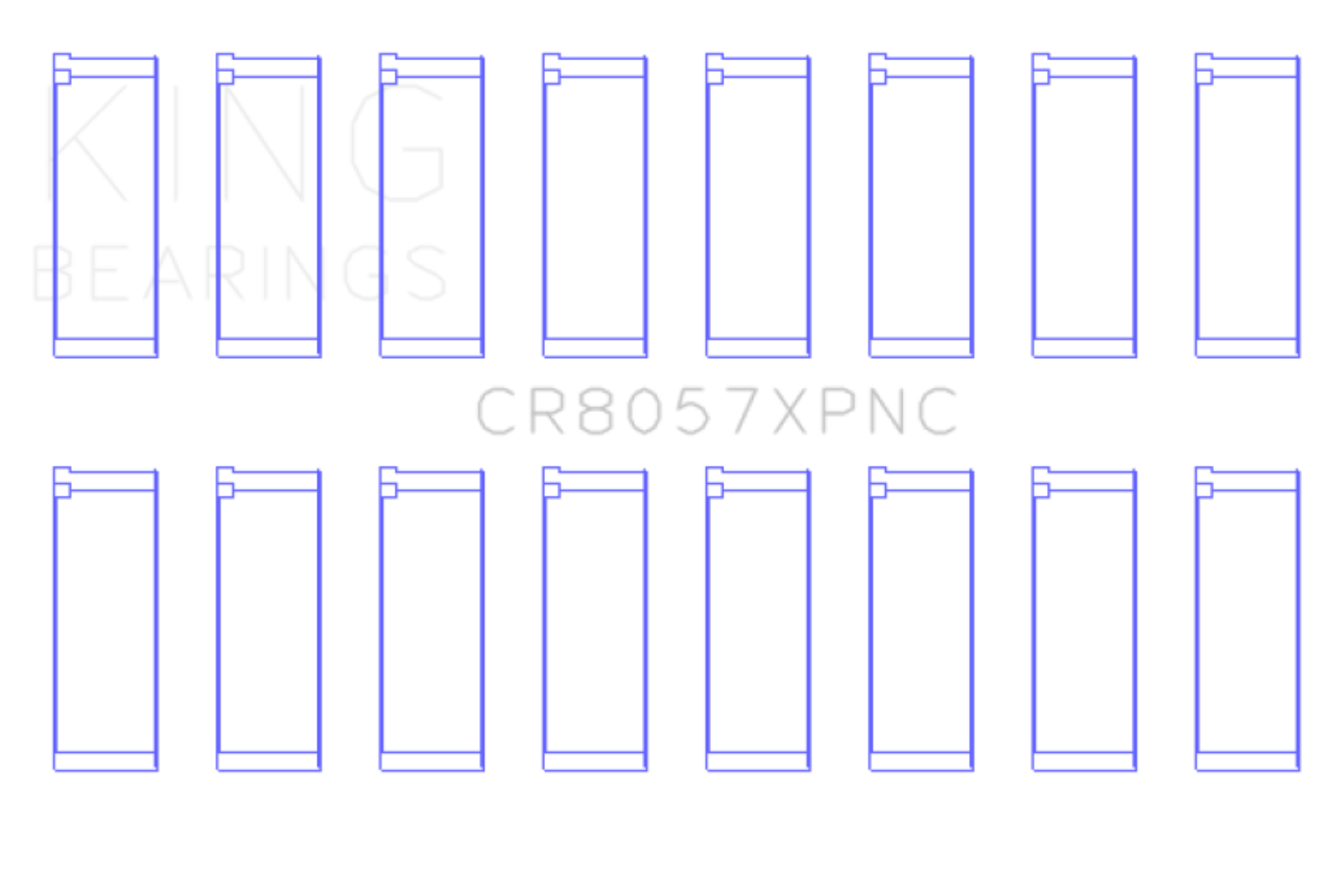 Picture of King Engine Bearings GM 6.2 - LT1/LT4 Gen V pMaxKote Coated Connecting Rod Bearing Set