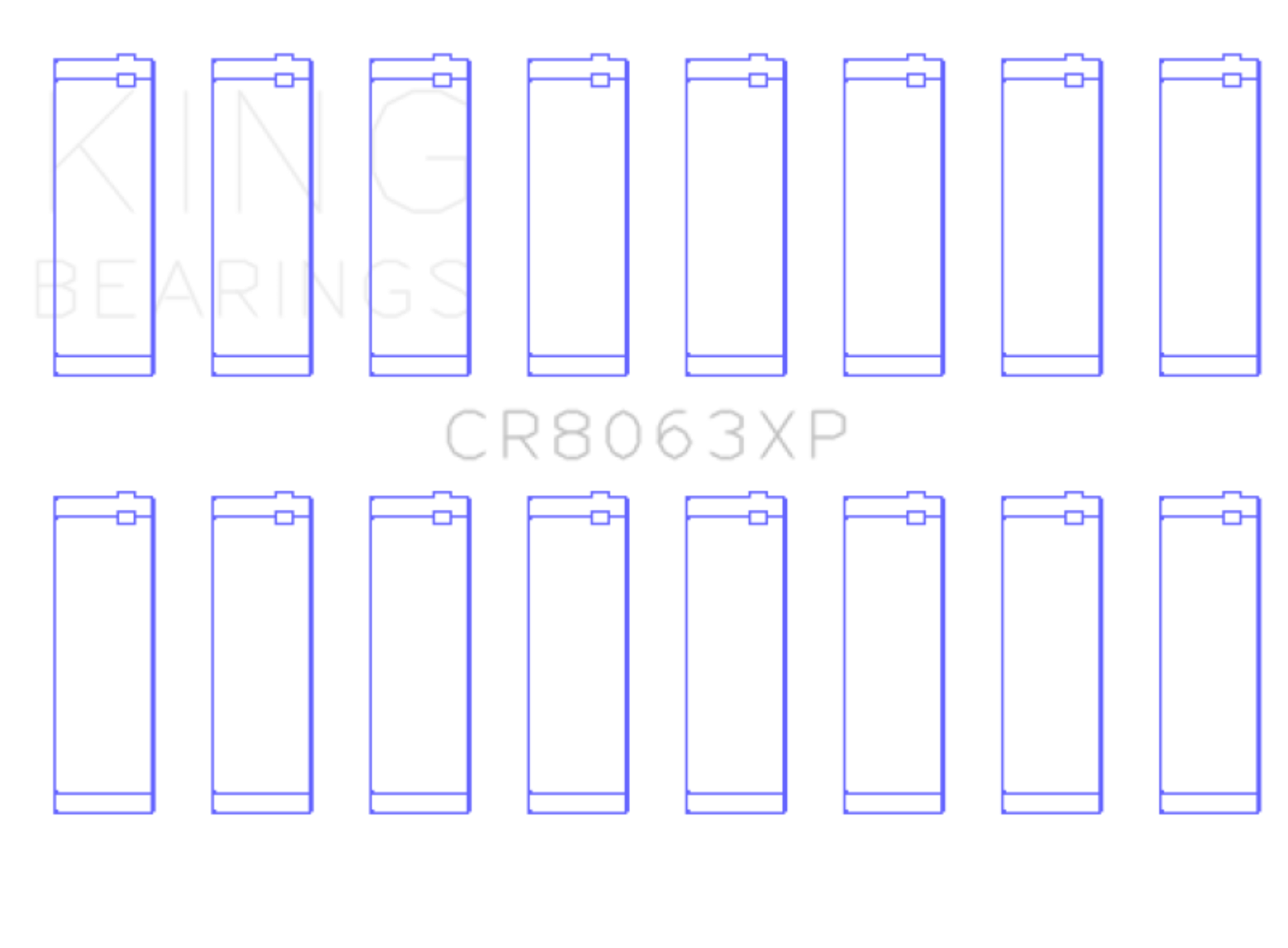 Picture of King Engine Bearings BMW S62 Connecting Rod Bearing Set