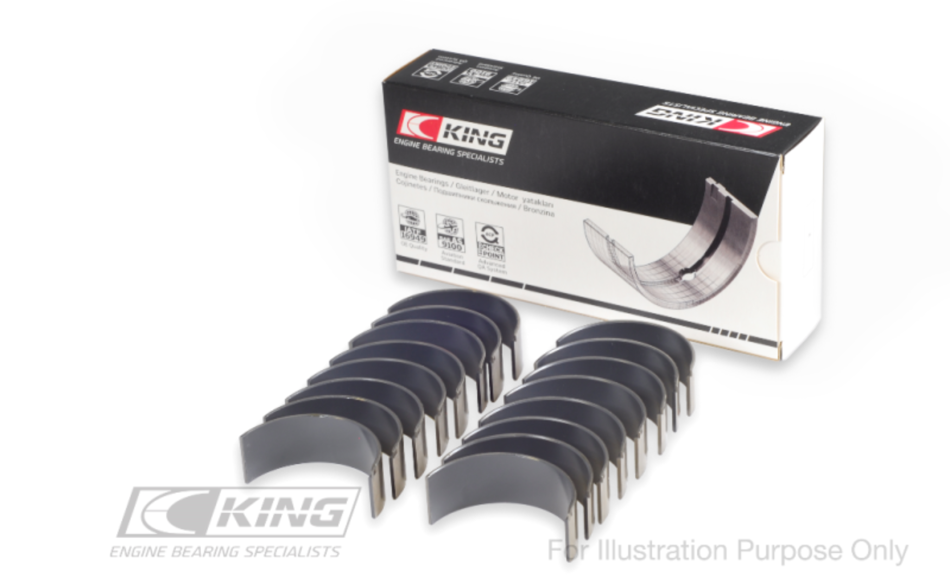 Picture of King Engine Bearings Ford V8/ 4.6L/5.4L SOHC Connecting Rod Bearing Set