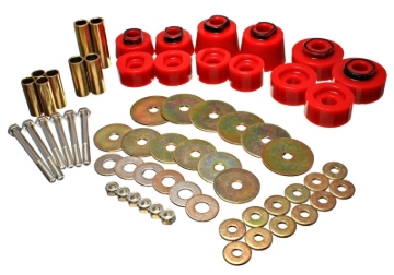 Picture of Energy Suspension Body Mount Set - Std. & Extra Cab - Red