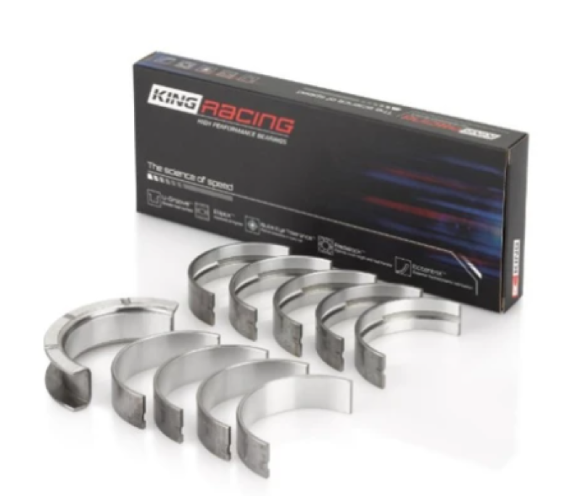 Picture of King Engine Bearings Chrysler 426Ci/ 440Ci V8 OHV (Size STDX) Main Bearing Set
