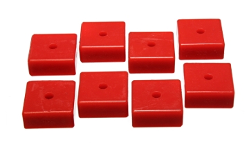 Picture of Energy Suspension Pad - Soft - 2-1/16in SQ x 3/8in ID x 15/16in H - Red