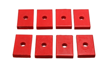 Picture of Energy Suspension Pad - Firm - 2-7/16in L x 1-5/8in W x 15/32in ID x 1/2in H - Red
