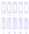 Picture of King Engine Bearings Audi/VW CFFA/ CAYB/ CAYC (Size 0.05) Main Bearing Set