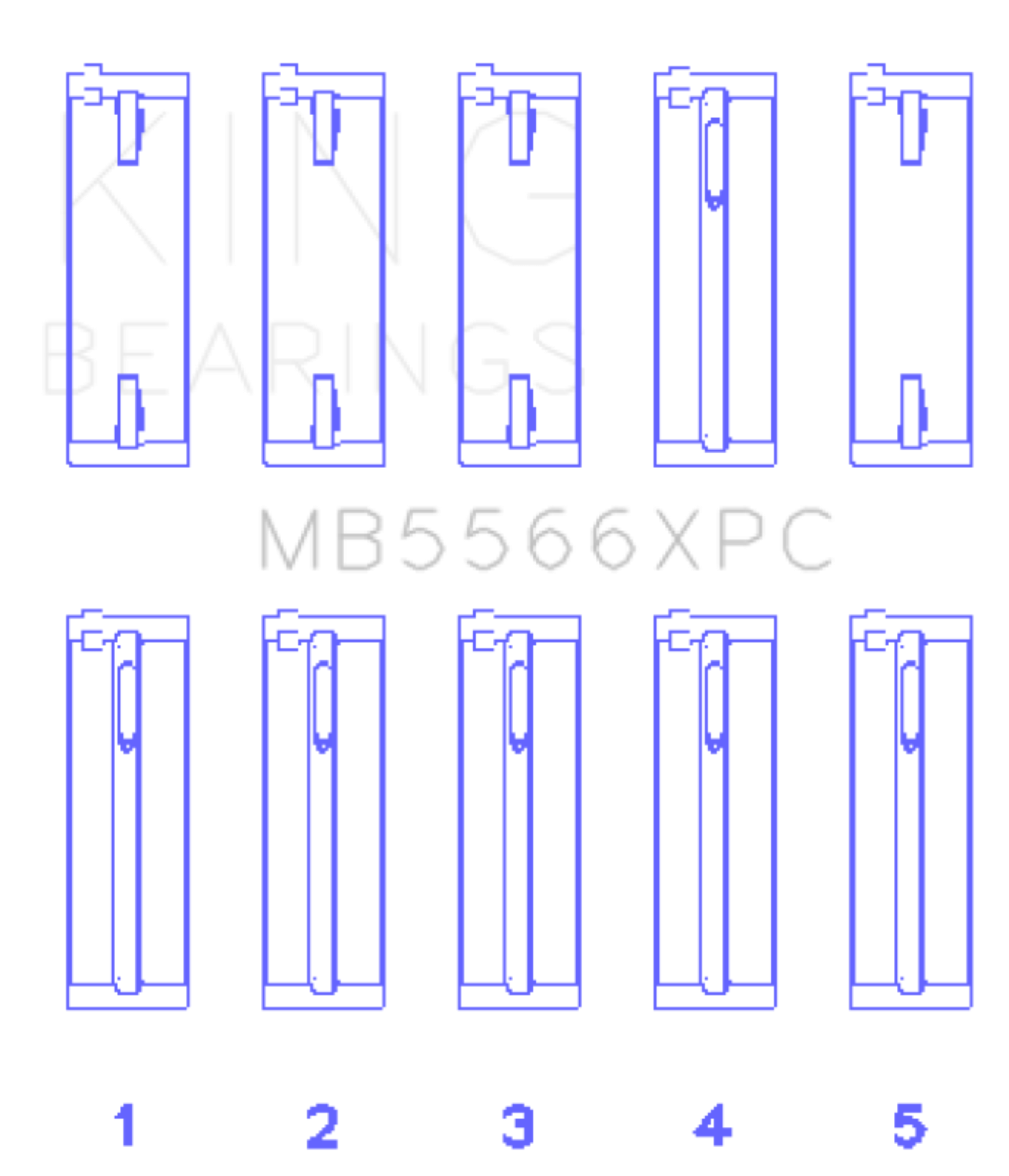 Picture of King Engine Bearings Audi/VW ABL/ ADY/ AHH/ AKS Main Bearing Set