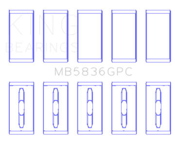Picture of King Engine Bearings Ford 6.7 Power Stroke V8 Diesel Main Bearing Set