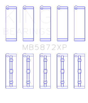 Picture of King Engine Bearings BMW S62 (Size 0.26) Main Bearing Set