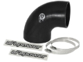 Picture of aFe Magnum FORCE CAI Univ. Silicone Reducing Coupler (4in. to 3.5in. ID) 90Deg. Elbow - Black