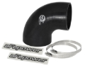 Picture of aFe Magnum FORCE CAI Univ. Silicone Reducing Coupler (4in. to 3.5in. ID) 90Deg. Elbow - Black