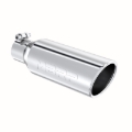 Picture of MBRP Universal Tip 4in OD 2.5in Inlet 12in Length Angled Cut Rolled End Clampless No-Weld T304