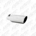 Picture of MBRP Universal Tip 4in OD 2.5in Inlet 12in Length Angled Cut Rolled End Clampless No-Weld T304
