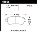 Picture of Hawk Performance HAWK HPS 5.0 Brake Pad Sets - HB668B.567