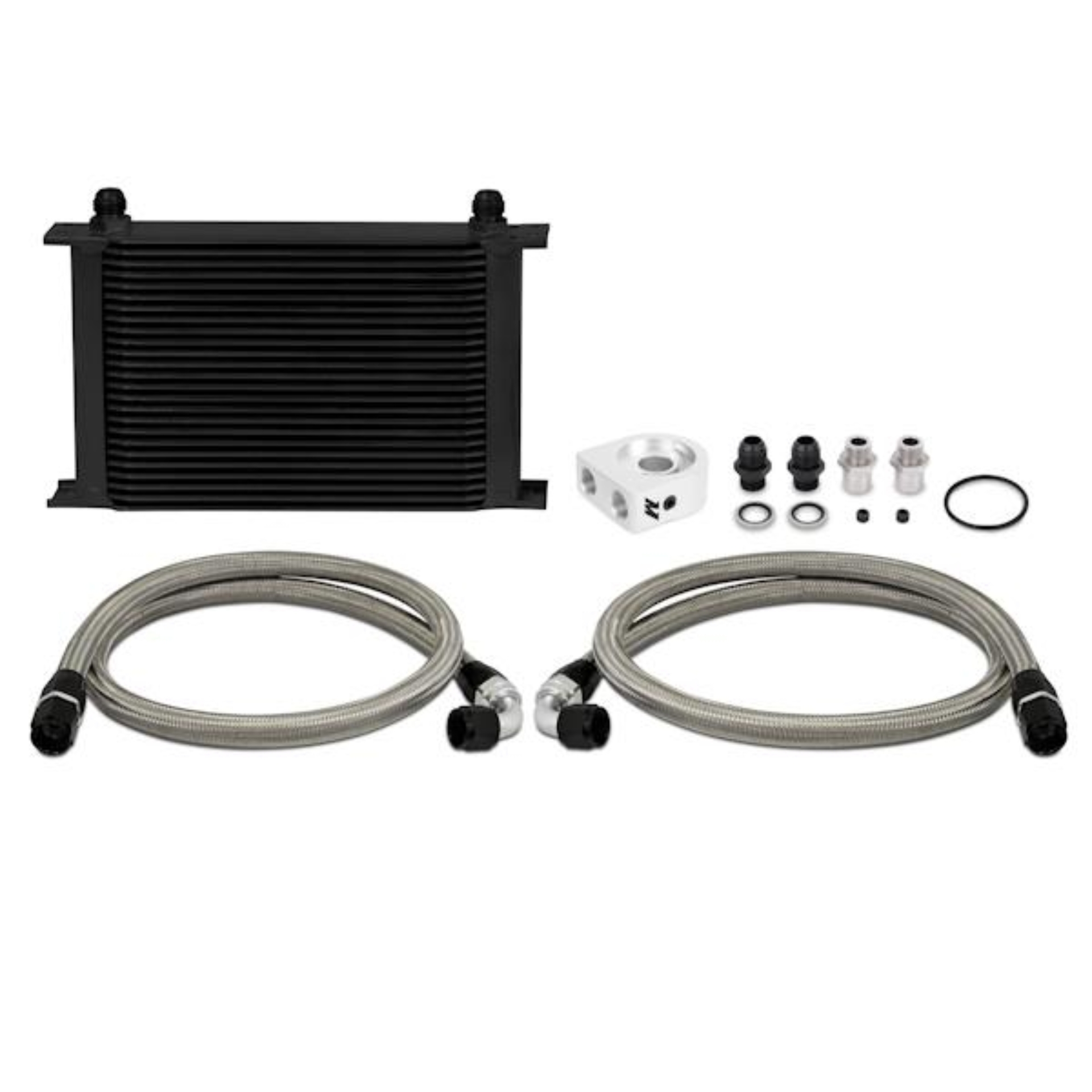 Picture of Mishimoto Universal 25 Row Oil Cooler Kit (Black Cooler)