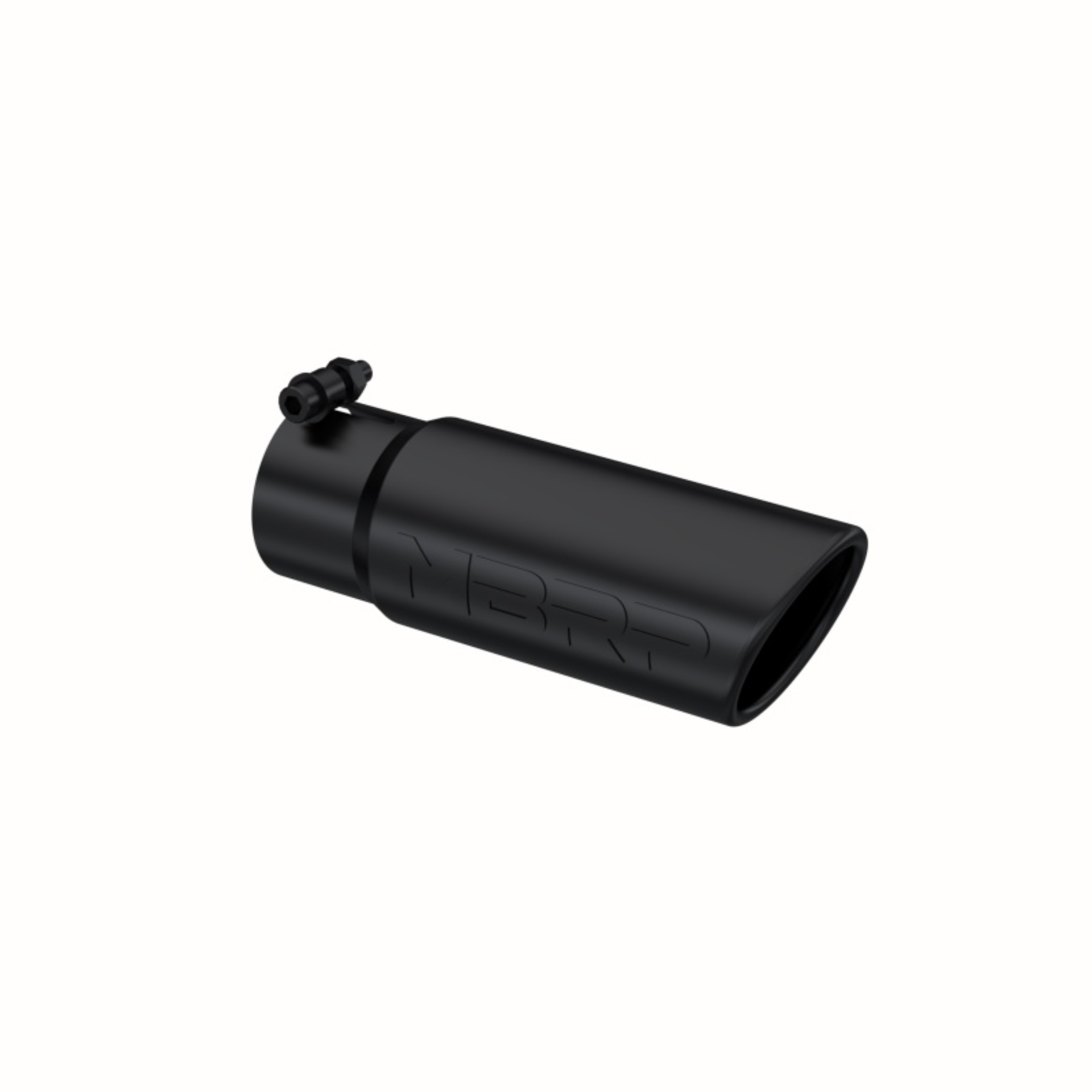 Picture of MBRP Universal Tip 3-1/2in O.D. Angled Rolled End - 3in ID Inlet 10in Length - Black