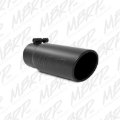 Picture of MBRP Universal Tip 3-1/2in O.D. Angled Rolled End - 3in ID Inlet 10in Length - Black