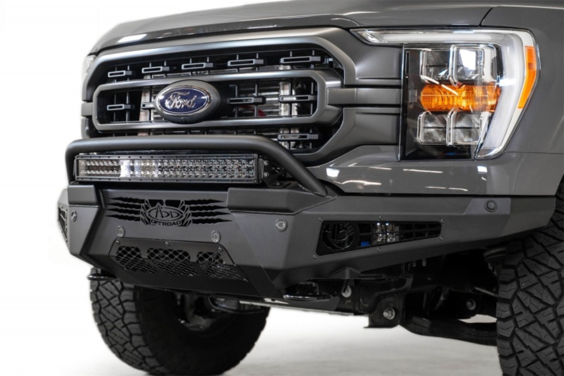 Picture of Addictive Desert Designs ADD HoneyBadger Front Bumper - F190111040103