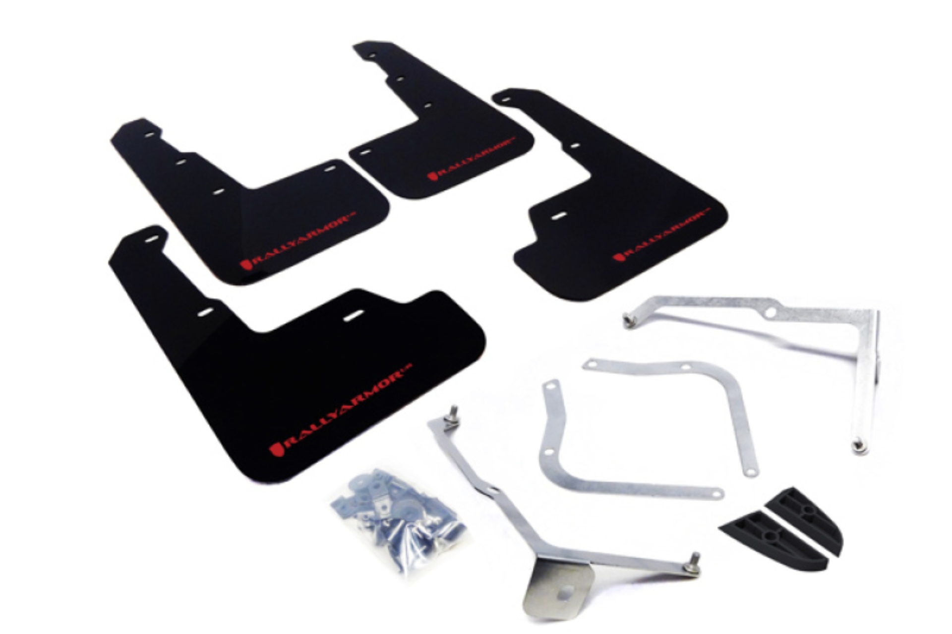 Picture of Rally Armor 15-21 Subaru WRX/STI Black UR Mud Flap w/Red Logo