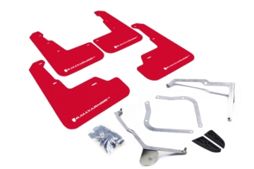Picture of Rally Armor 15-21 Subaru WRX/STI Red UR Mud Flap w/White Logo