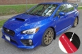 Picture of Rally Armor 15-21 Subaru WRX/STI Red UR Mud Flap w/White Logo