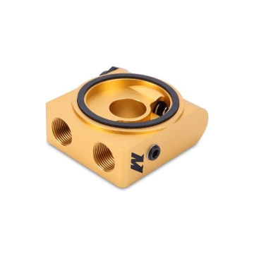 Picture of Mishimoto M22 x 1.5 Oil Sandwich Plate w/ Rear-Mounted Thermostat
