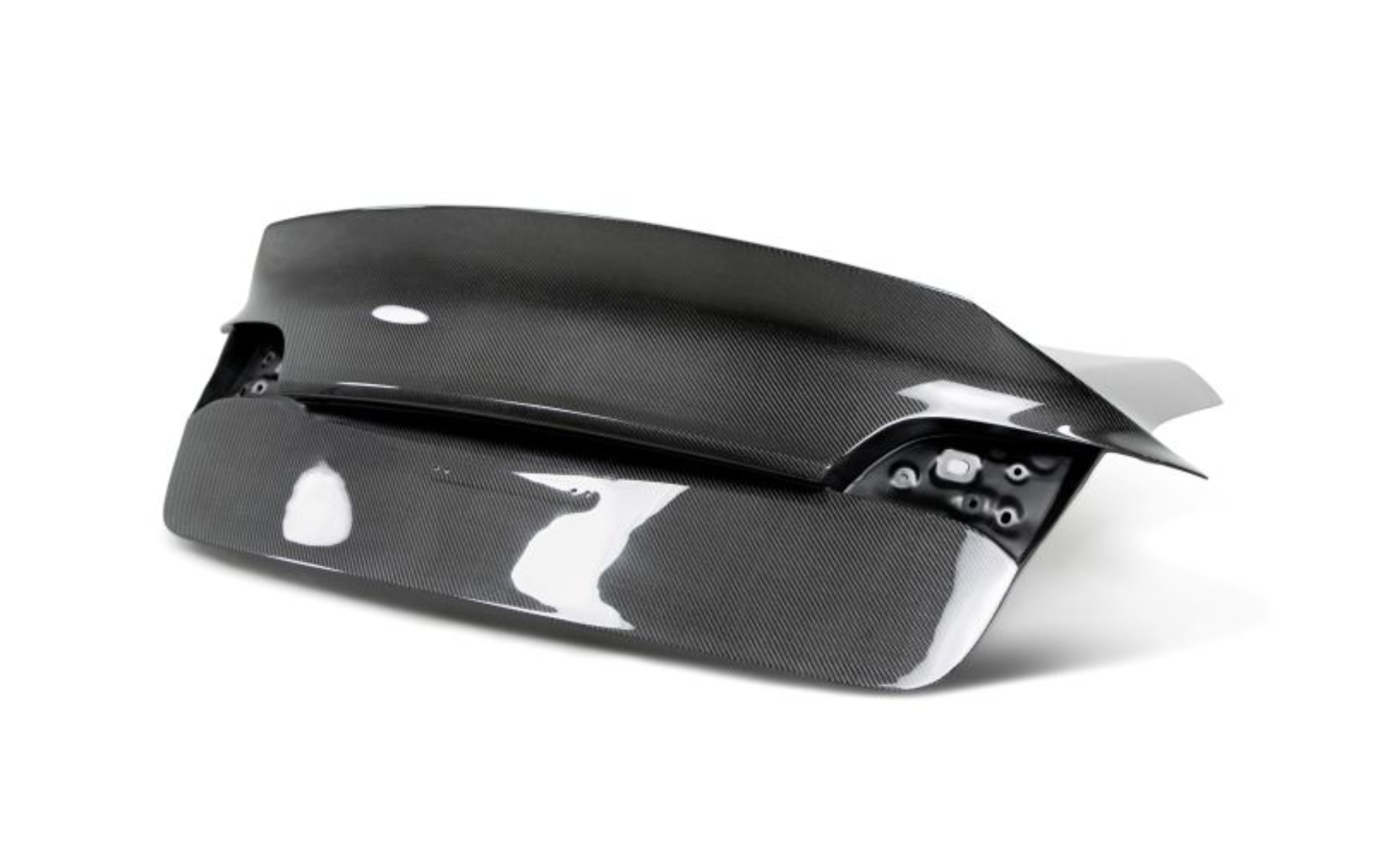 Picture of Seibon 17-20 Tesla Model 3 Carbon Fiber Trunk Lid w/Integrated Spoiler (Models w/o Power Trunk ONLY)