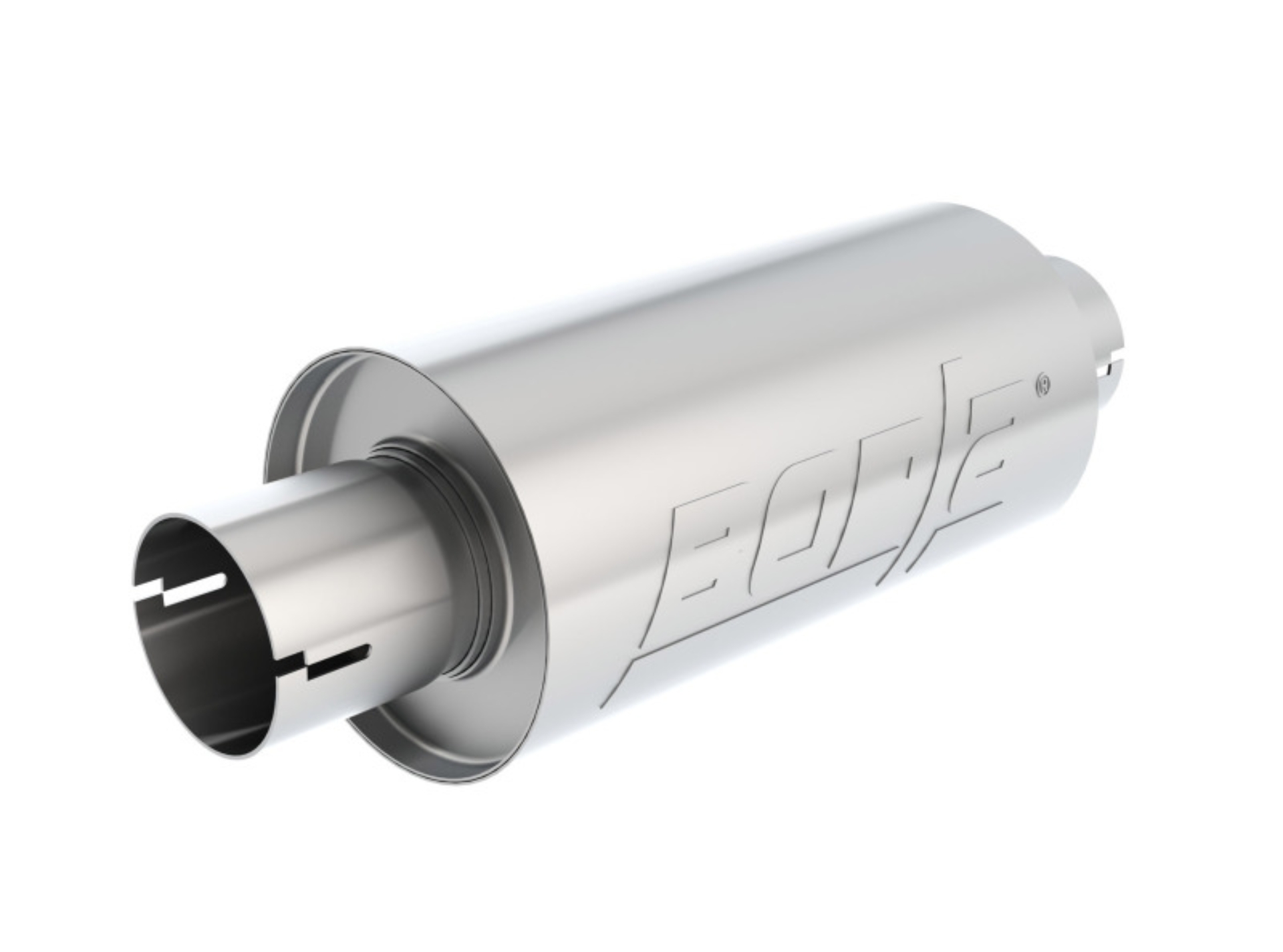 Picture of Borla S-Type Muffler 2.5in Inlet/Outlet 5in Round x 10in w/Notch