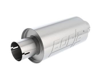 Picture of Borla S-Type Muffler 2.5in Inlet/Outlet 5in Round x 10in w/Notch