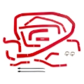Picture of Mishimoto 2015 Subaru WRX Red Silicone Radiator Coolant Ancillary Hoses Kit