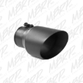 Picture of MBRP Universal Tip 4.5in OD 3in Inlet 8in Length Dual Walled Angled Exhaust Tip - Black