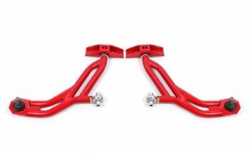 Picture of BMR 10-14 Ford Mustang Adj. Lower A-Arms w/ Delrin/Rod End / 19mm Tall Ball Joint - Red
