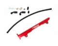 Picture of Torque Solution Mitsubishi Evo X Billet Aluminum Fuel Rail - Red