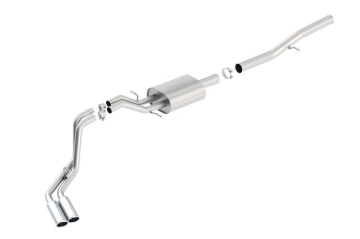 Picture of Borla 14 Silv/Sierra 1500 EC Std/CC Short 143.5in WB ATAK Dual Rolled Side Exit Cat-Back Exhaust