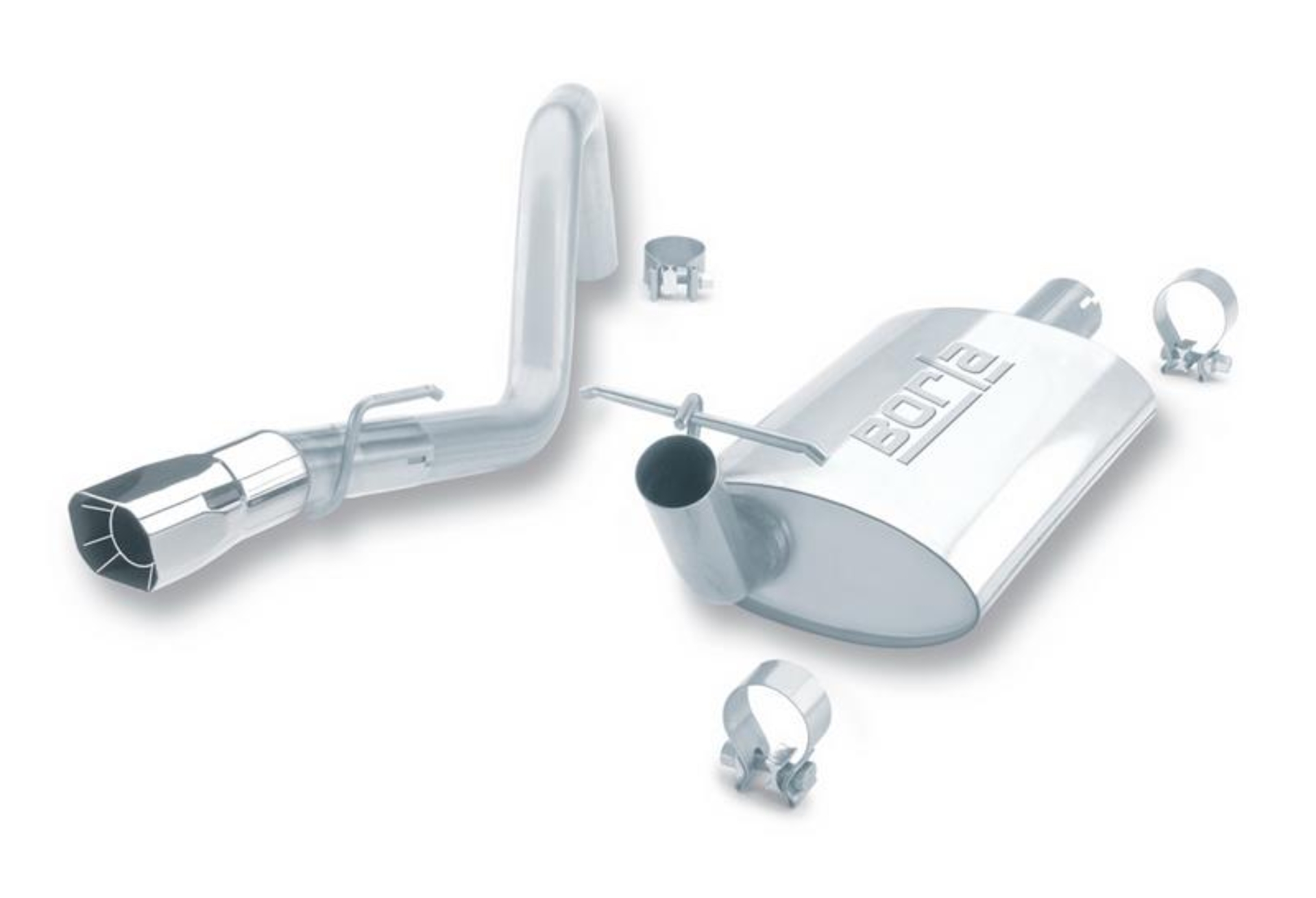 Picture of Borla 91-95 Jeep Wrangler YJ 4.0L 6cyl 4WD 2Dr SS Single Right Rear Exit Cat-Back Exhaust