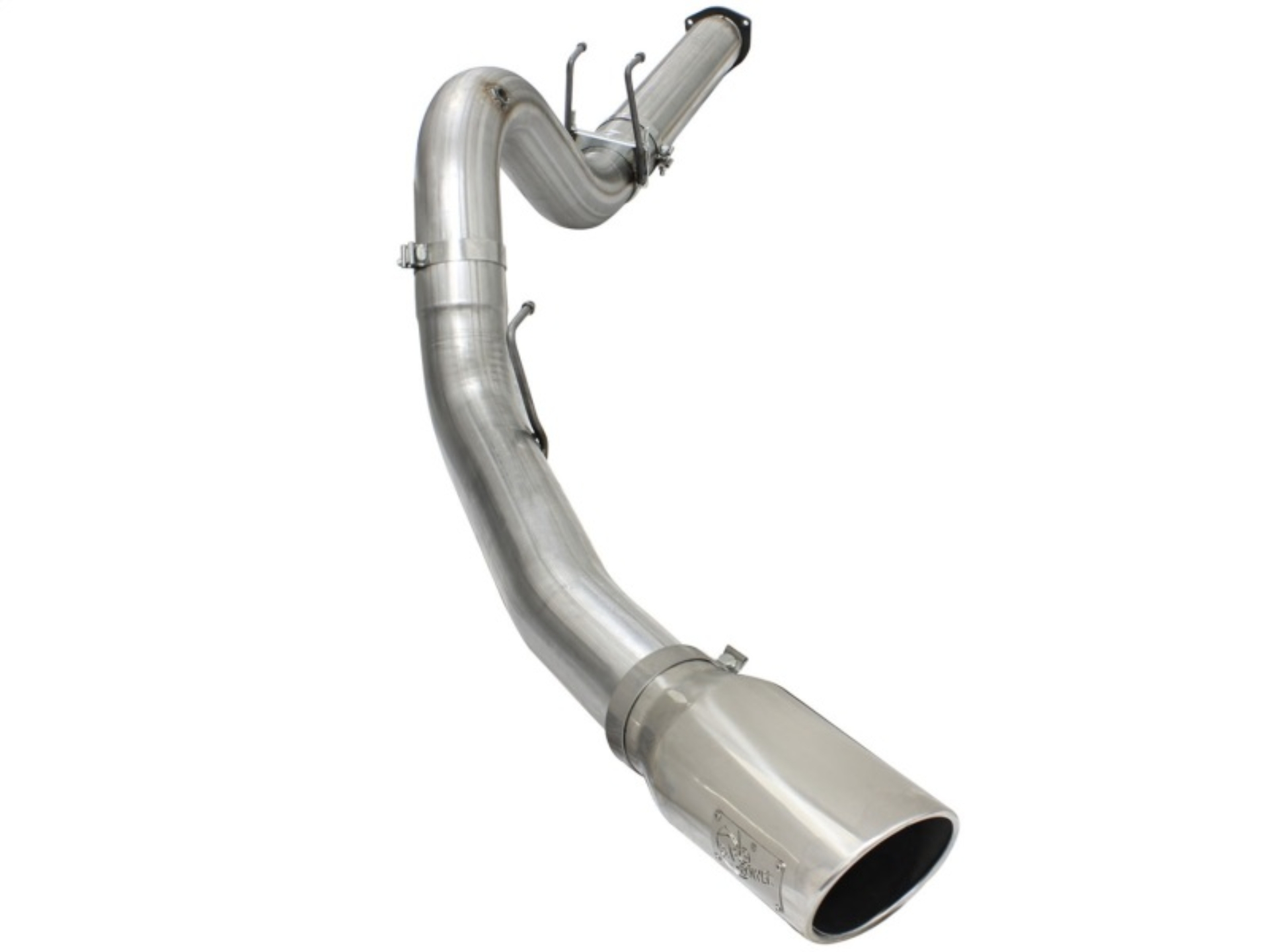 Picture of aFe MACHForce XP Exhaust 5in DPF-Back SS Exh 2015 Ford Turbo Diesel V8 6.7L Polished Tip