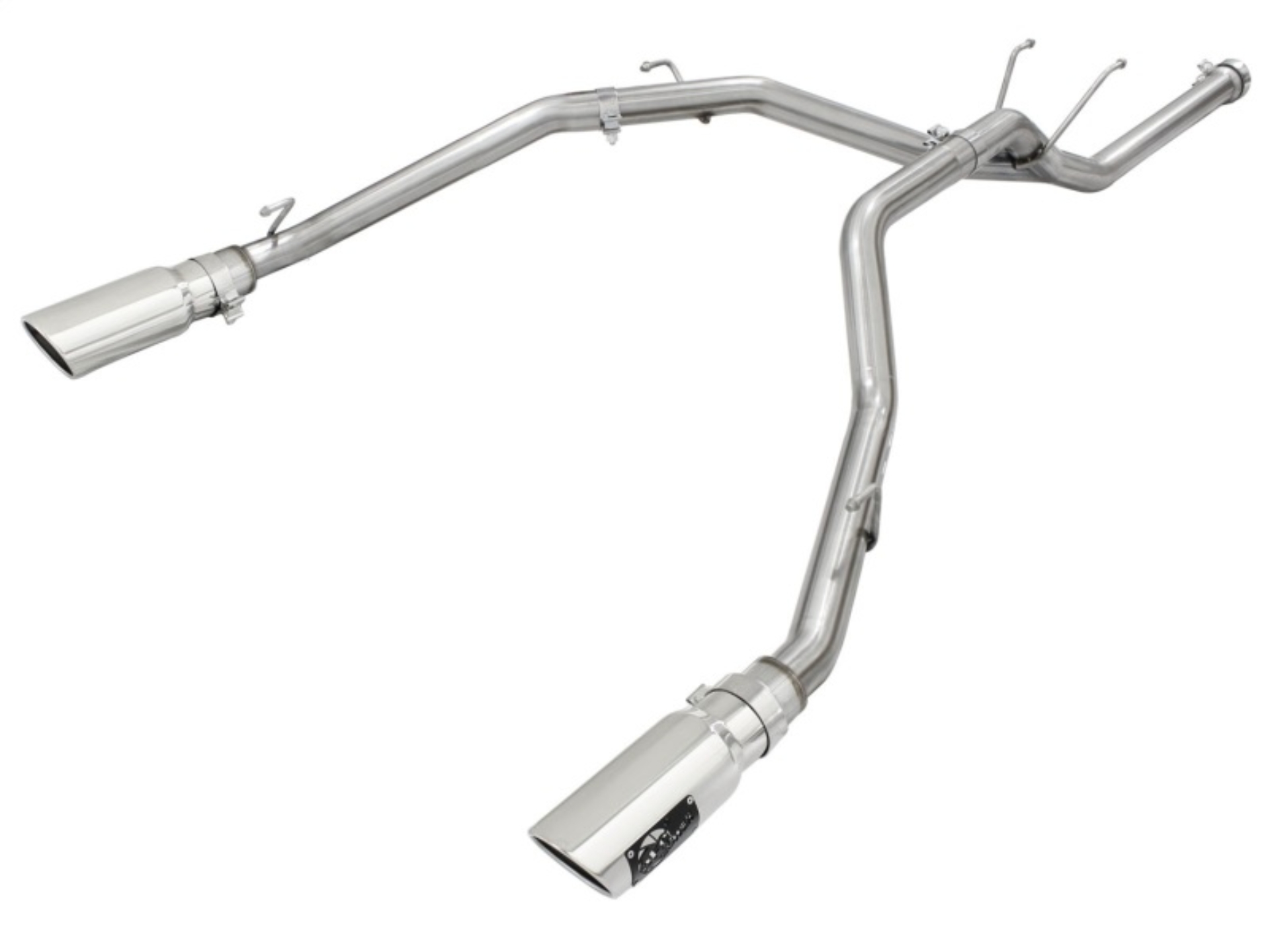 Picture of aFe MACHForce XP DPF-Back Exhaust 2.5in SS with Polished Tips 2014 Dodge Ram 1500 V6 3.0L EcoDiesel