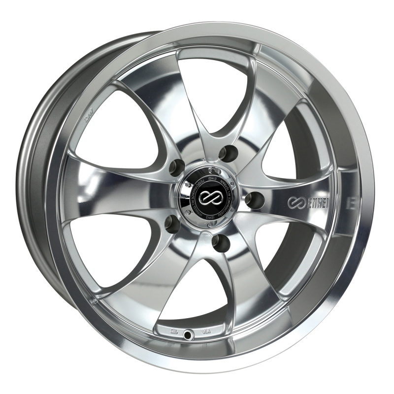 Picture of Enkei M6 Universal Truck & SUV 17x8 35mm Offset 6x139.7 Bolt Pattern 78mm Bore Mirror Finish Wheel