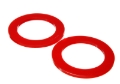 Picture of Energy Suspension 78-81 Buick Century Front Upper Coil Spring Isolator - Red