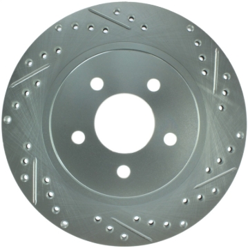 Picture of Select Sport Drilled and Slotted Brake Rotor; Rear Left