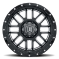 Picture of ICON Alpha 20x9 5x150 16mm Offset 5.625in BS Gloss Black Milled Spokes Wheel