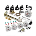 Picture of Autometer Arctic White GM 5 Pc Kit Box w/ Elec Speedo, Elec Oil Press, Water Temp, Volt, Fuel Level