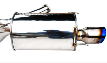 Picture of Invidia 97-01 Prelude Q300 Titanium Rolled Tip Cat-back Exhaust **Fits BASE Model ONLY**