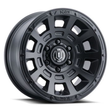 Picture of ICON Thrust 17x8.5 5x150 25mm Offset 5.75in BS Satin Black Wheel
