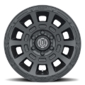 Picture of ICON Thrust 17x8.5 6x135 6mm Offset 5in BS Satin Black Wheel
