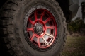 Picture of ICON Victory 17x8.5 5x4.5 0mm Offset 4.75in BS Satin Black w/Red Tint Wheel