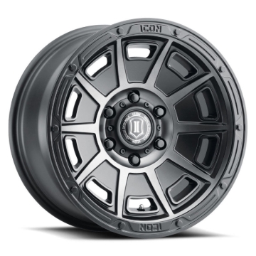 Picture of ICON Victory 17x8.5 5x4.5 0mm Offset 4.75in BS Smoked Satin Black Tint Wheel
