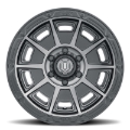 Picture of ICON Victory 17x8.5 5x4.5 0mm Offset 4.75in BS Smoked Satin Black Tint Wheel