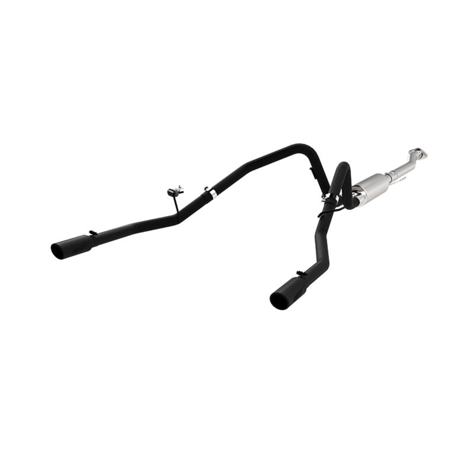 Picture of MBRP 11-14 Ford F-150 V6 Ecoboost Black Coated 2.5in Cat-Back Dual Rear Exit Exhaust System