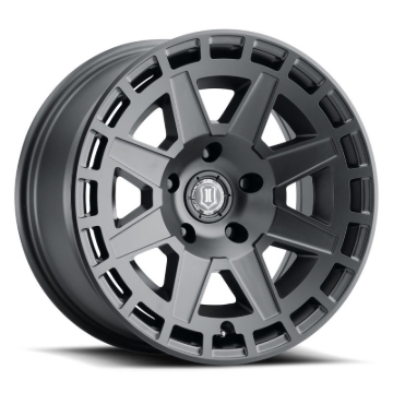 Picture of ICON Compass 17x8.5 5x5 -6mm Offset 4.5in BS Satin Black Wheel